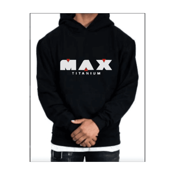 Conjunto Moletom Max Titanium Treino Academia Fitness - PRETO - QUEIMA DE ESTOQUE