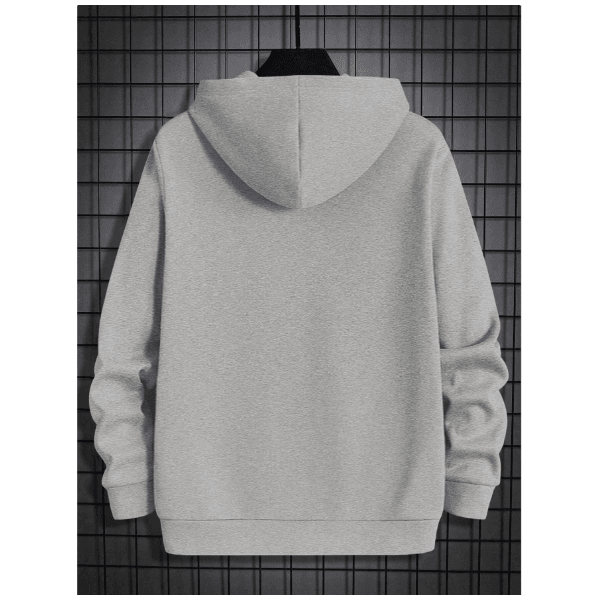 Moletom Masculino Los Angeles Minimalista Homens Gráfica Letra Capuz - Cinza - QUEIMA DE ESTOQUE