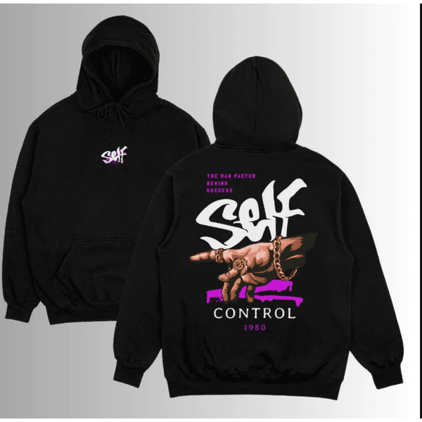Casaco Blusa Moletom Self Control 1980 StreetWear Style - Preto GG - QUEIMA ESTOQUE