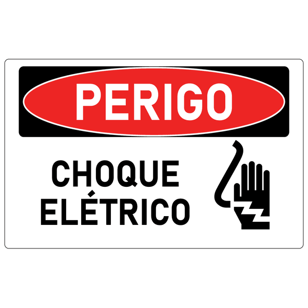 Placa de Perigo | Choque Elétrico