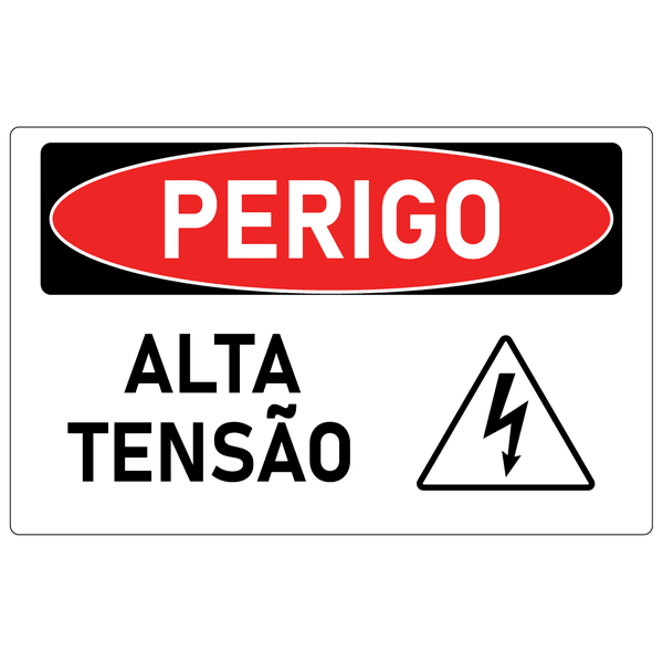 Placa de Perigo | Alta Tensão