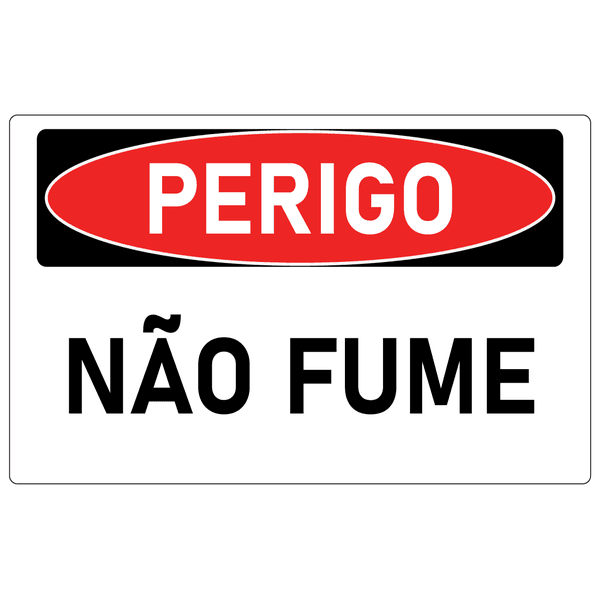 Placa de Perigo | Não Fume