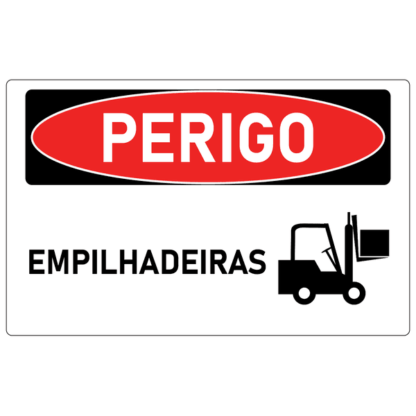 Placa de Perigo | Empilhadeiras