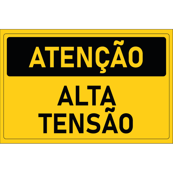Placa de Atenção | Alta Tensão