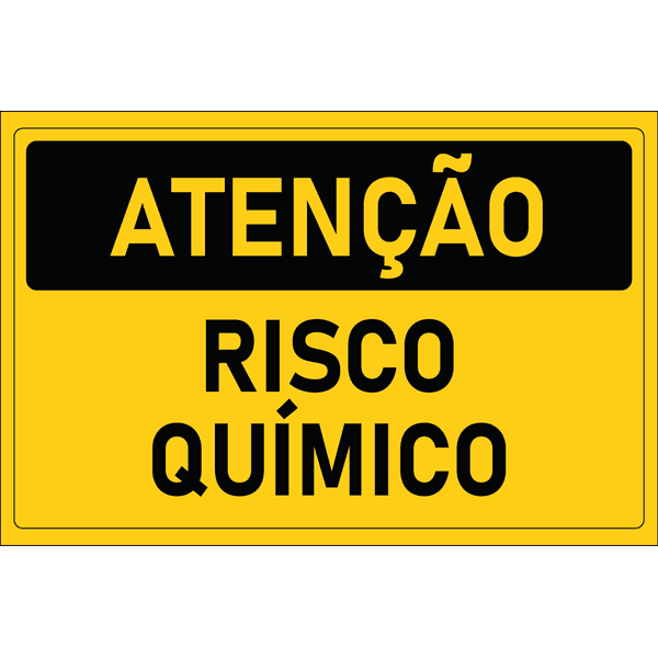 Placa de Atenção | Risco Químico