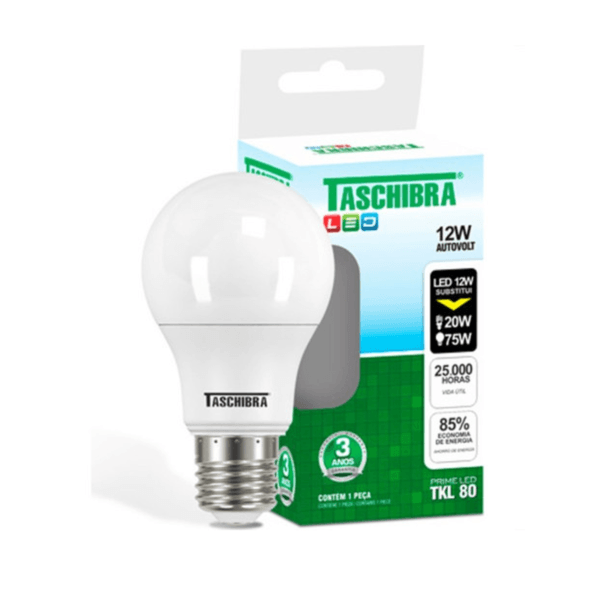 Lâmpada Led TKL 80/12W 6500K - Taschibra 