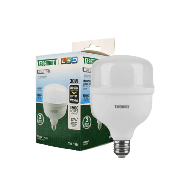 Lâmpada HIGH LED TKL 170/30W 6500K E27 - Taschibra 