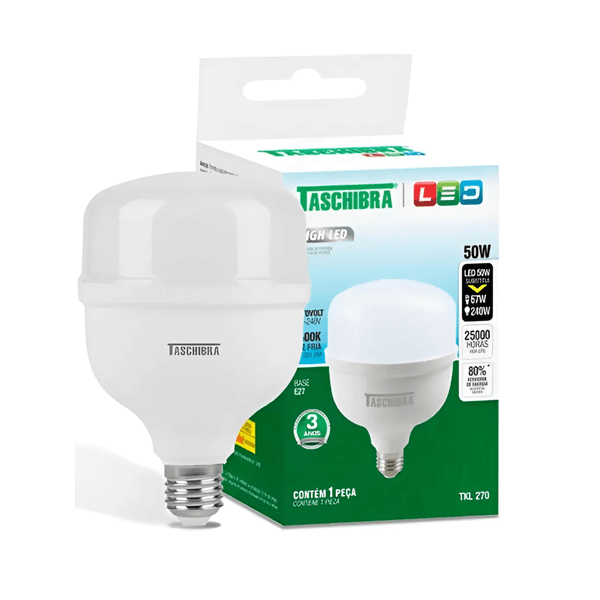 Lâmpada HIGH LED TKL 270 / 50 W 6500 K E27 – Taschibra