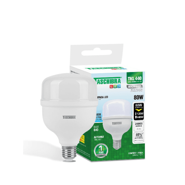 Lâmpada HIGH LED TKL 440/80W -E27 6500K - Taschibra