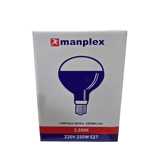 Lâmpada Infravermelho secagem 250W - 220V Manplex 