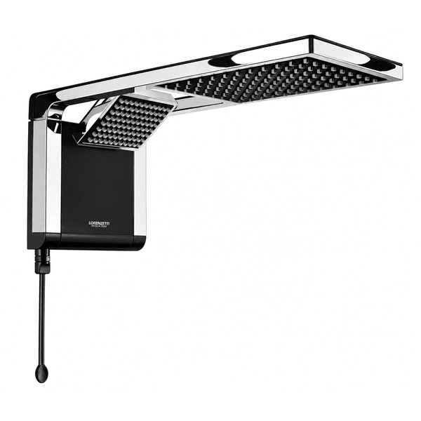 Chuveiro Acqua Storm Ultra 220V 7800W Preto E Cromado 7510054 Lorenzetti - UNICAA HOME CENTER