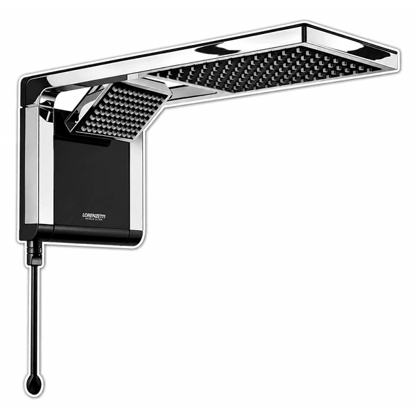 Chuveiro Acqua Storm Ultra Preto/Cromado 127V 5500W Lorenzetti - UNICAA HOME CENTER