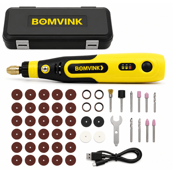 Kit De Mini Retifica Sem Fio 21v Com 48 Peças Bomvink BOM-9731 - UNICAA HOME CENTER