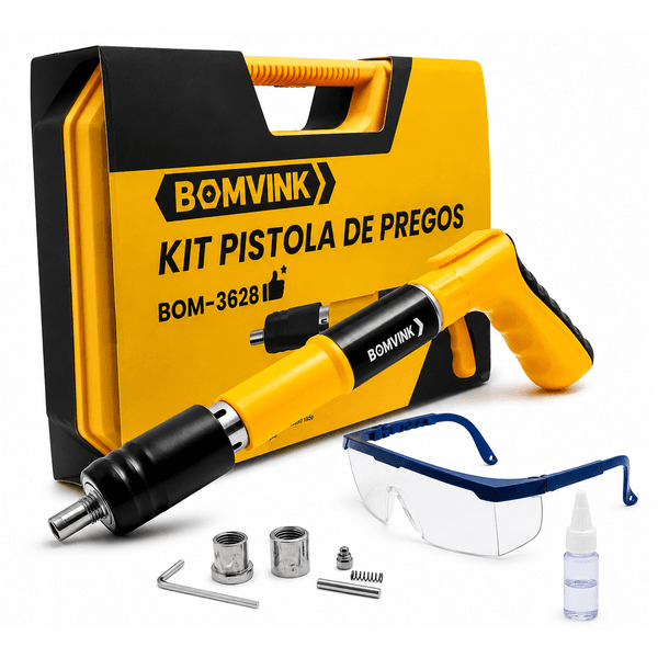 Kit Pistola de Pregos Manual Bomvink BOM-3628 - UNICAA HOME CENTER