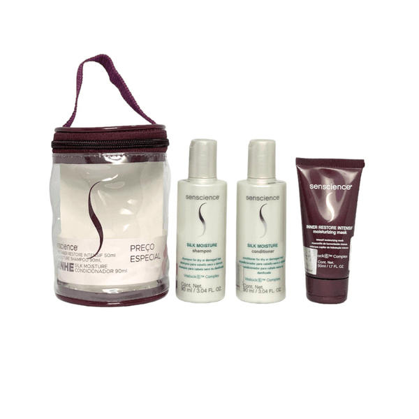 Senscience Kit Travel Másc. Intensif 50ml + Sh. e Cond. 90ml