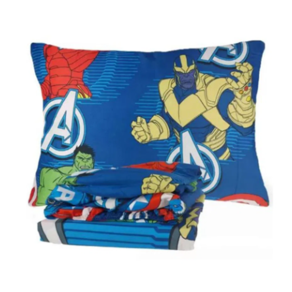 Lepper Jogo de Cama Microfibra 3 peças - Solteiro 1.40x2.20 -Avengers