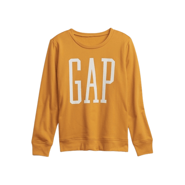 Moletom com gola Careca Gap Logo Amarelo Feminino