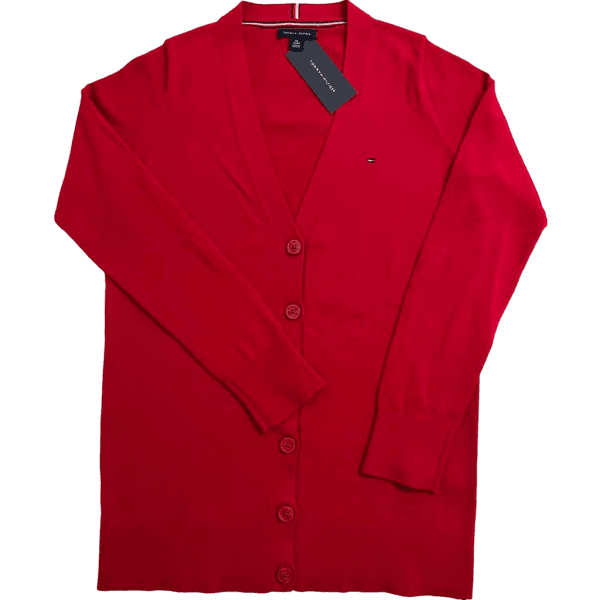 Cardigã Tommy Hilfiger Vermelho Feminino