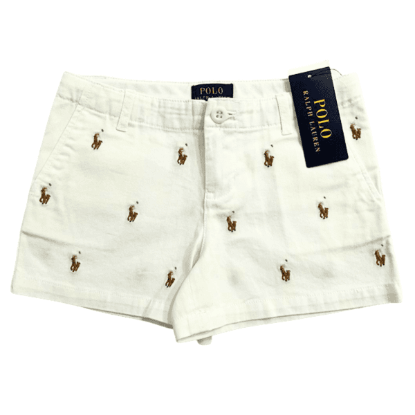 Short Ralph Lauren Sarja Branco Infantil