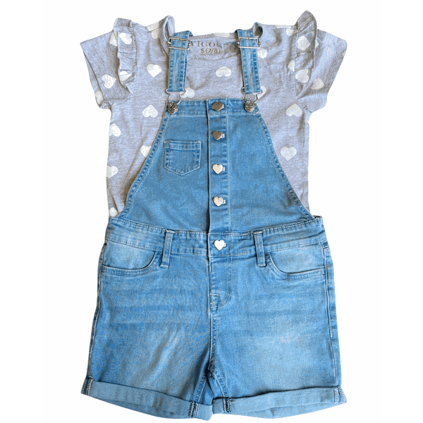 Jardineira com Short e Blusa Vigoss