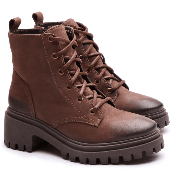 Bota coturno couro hot sale stefanello vanilla café