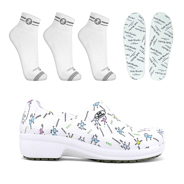Kit Sapato Antiderrapante BB65 DNA Soft Works EPI + 3 Pares Meias + 1 Par Palmilhas 