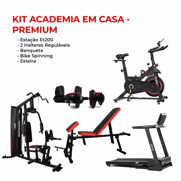 Kit Academia em Casa – Premium| Livevo 