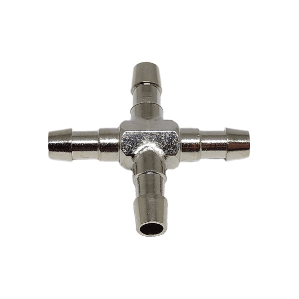 Conexão Cruz (Cruzeta) + Espigão para Mangueira 3,3mm
