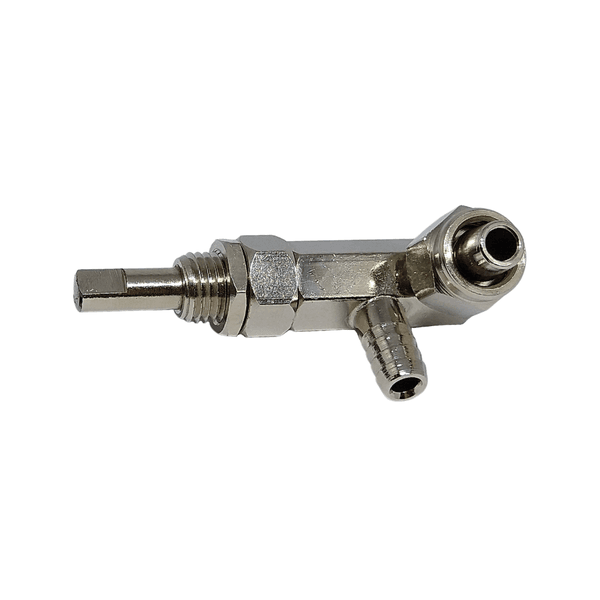 Registro de Água para Cuspideira 1 Mangueira sem Porca e 1 com Porca 3/16 (Sem Knob) - Modelo Gnatus