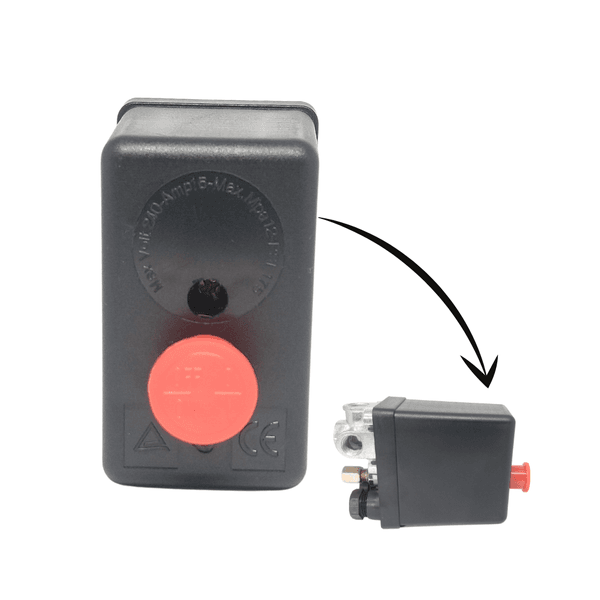 Pressostato Bipolar de Botão 80/120 Psi 1/4