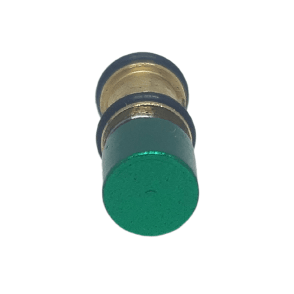Botão Anodizado Seringa Tríplice Verde Modelo Novo Dabi