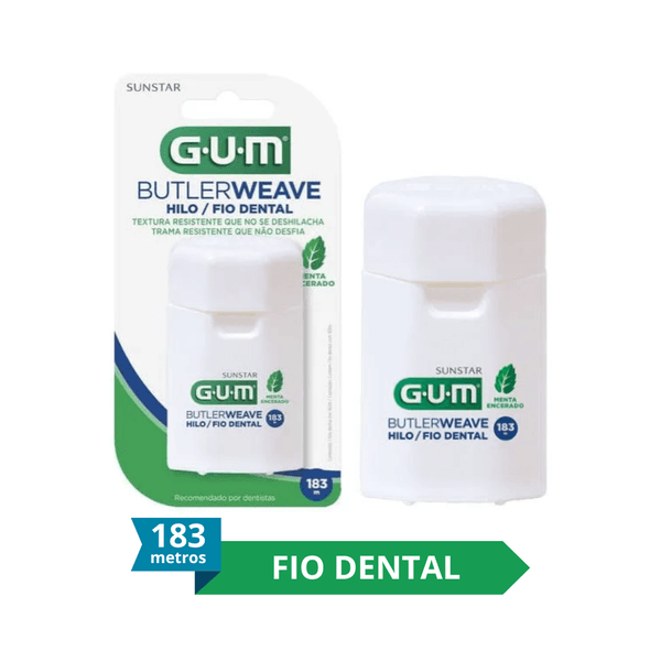 Fio Dental Encerado Butlerweave Menta 183m