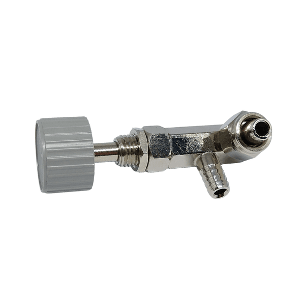 Registro de Água para Cuspideira 1 Mangueira sem Porca e 1 com Porca 3/16 (Com Knob) - Modelo Gnatus