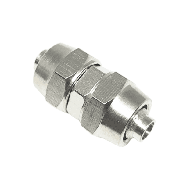 Conexão União Reta Metal (Com Porcas) 8mm