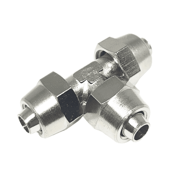 Conexão Tee Metal (Com Porcas) 8mm