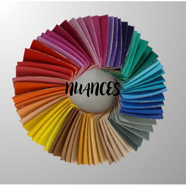 Tinta Acrílica Fosca para Couro e Tecido - Pack Completo com 60 Cores - Custom Ink Nuances 