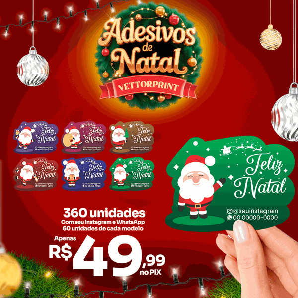 360 Adesivos Feliz Natal Especial