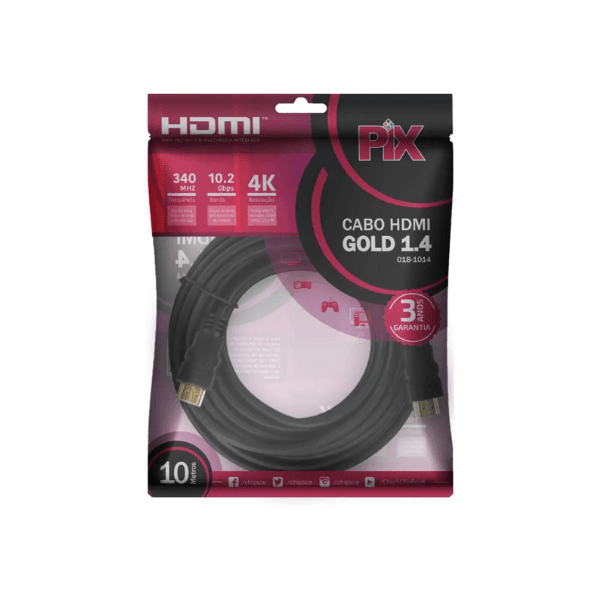 Cabo Hdmi 1.4 - 4k Ultrahd 19p 10m 