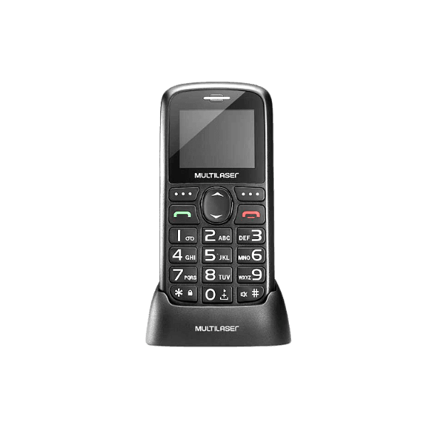 CELULAR VITA COM BASE RECARREGÁVEL P9089 PRETO