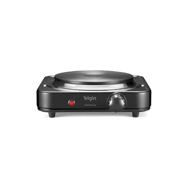 FOGÃO PORTÁTIL DE 1 BOCA ELGIN ELÉTRICO 1000W 127V PRETO (MP)