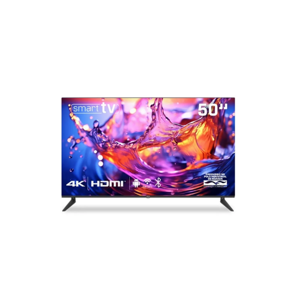 SMART TV HQ 50" 4K 3 HDMI 2 USB WI-FI ANDROID FRAMELESS SLIM 