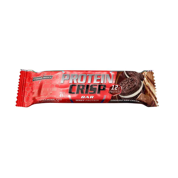 Barra Protein Crisp com 12g de proteina Sabor Cookies