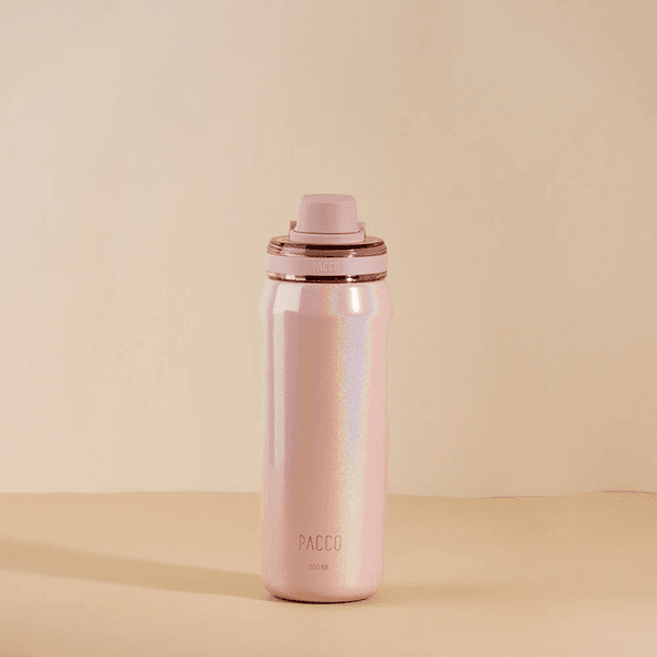 Garrafa Térmica - Pacco Vyta | PEDRAS PRECIOSAS COR QUARTZO ROSE