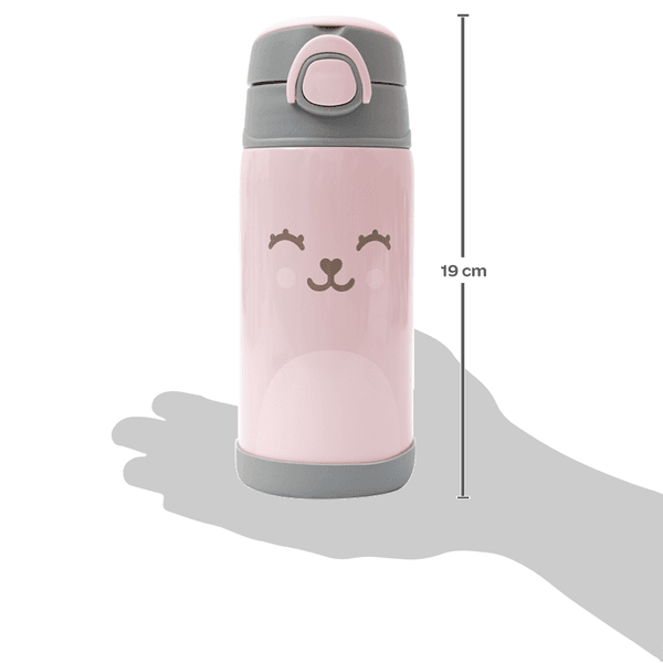 COPO TÉRMICO PAREDE DUPLA GUMY ROSA