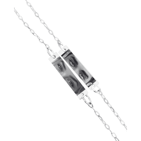 Kit Pulseira Casal Olhar de Prata 925 