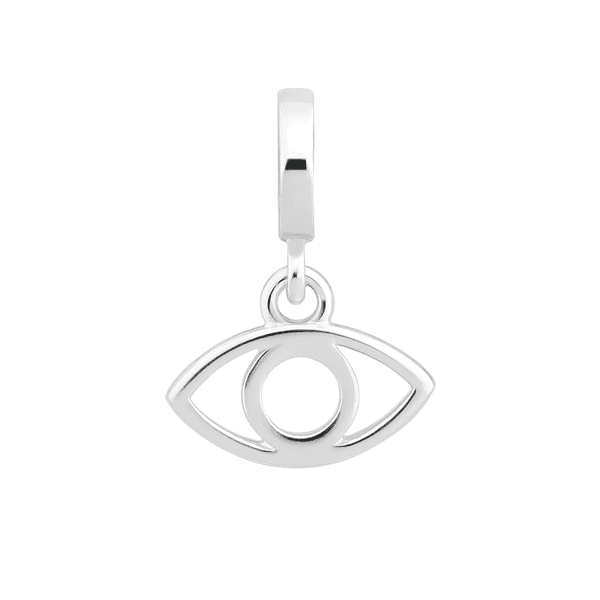 Berloque Olho Grego Vazado Prata 925