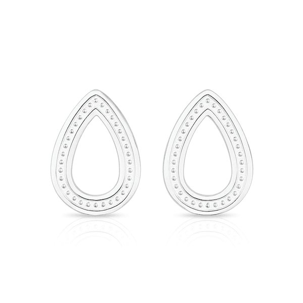 Brinco Gota Clean Prata 925 