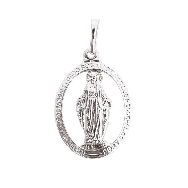 Pingente Nossa Senhora Das Graças Prata 925