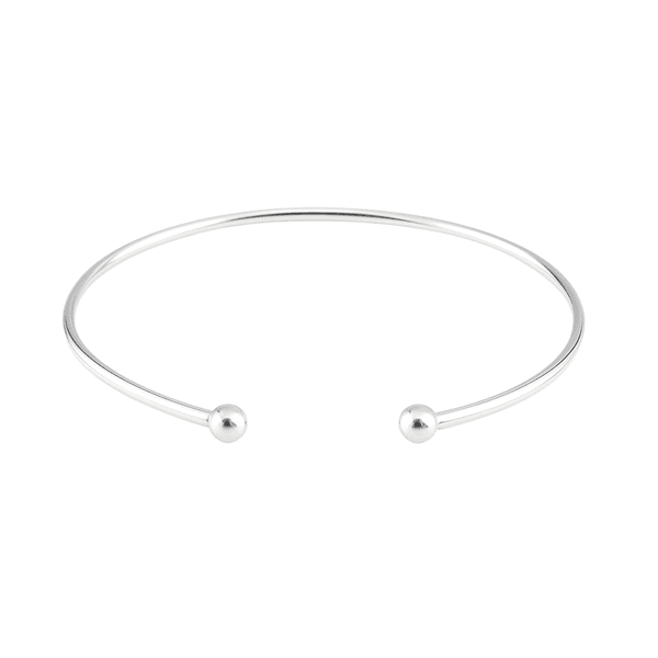 Bracelete Regulavel Liso Prata 925 
