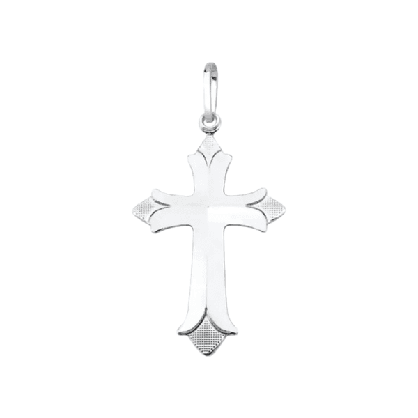 Pingente Cruz 3D Prata 925